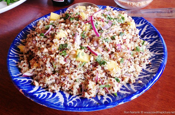 TheFeel foodies by Nadja Kotrchova quinoa salad lunch at Afke's yoga retreat
