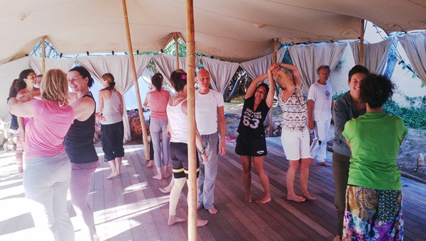 TheFeel group Natural Tuning intermezzo at-Afkes magic Yoga retreat Ibiza