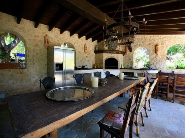 Casa Gazebo, Ibiza, Interior large dining table