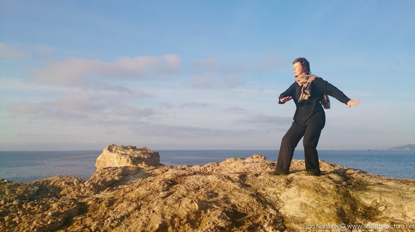 Elsbeth Tijsen yuri training at the rock. Cap Mertinet