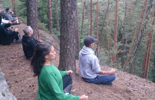 Taikiken early morning Zazen on the ridge of Patak